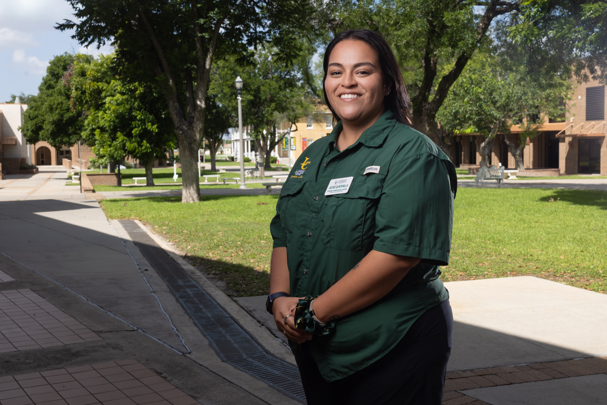 OL1, Picture shows a student Orientation Leader